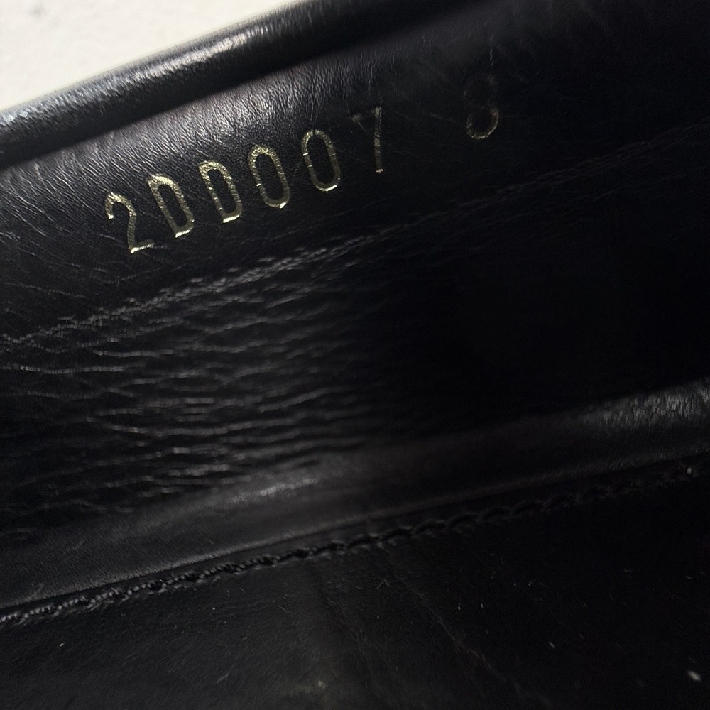 Prada Penny Loafers Driver Shoes Men's Size 8 Mens Black Leather Milano Logo - Picture 11 of 11